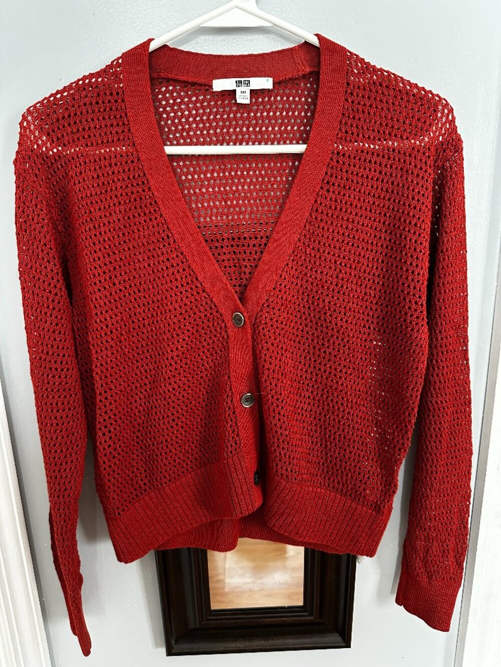 Uniqlo Women's Mesh Long-Sleeve Short Cardigan xxs